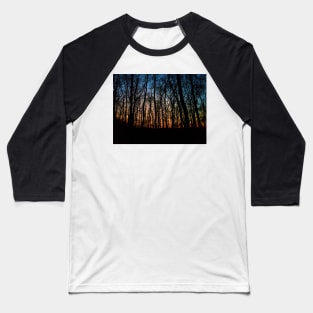 Forest Sunset Baseball T-Shirt